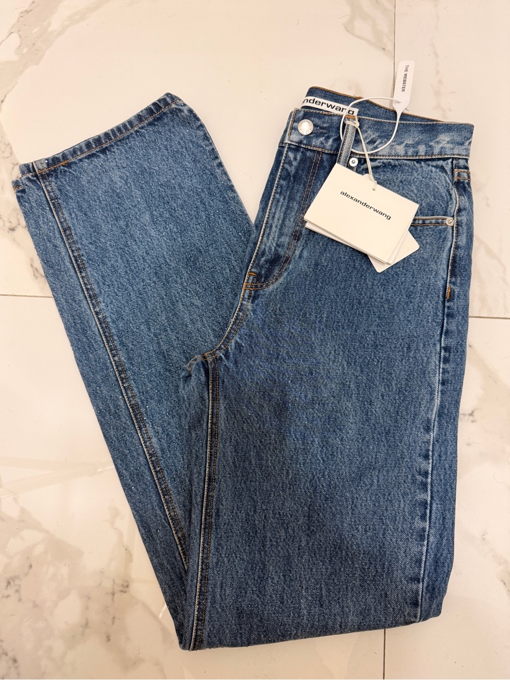 Alexander Wang Medium Blue Straight-Leg Jeans